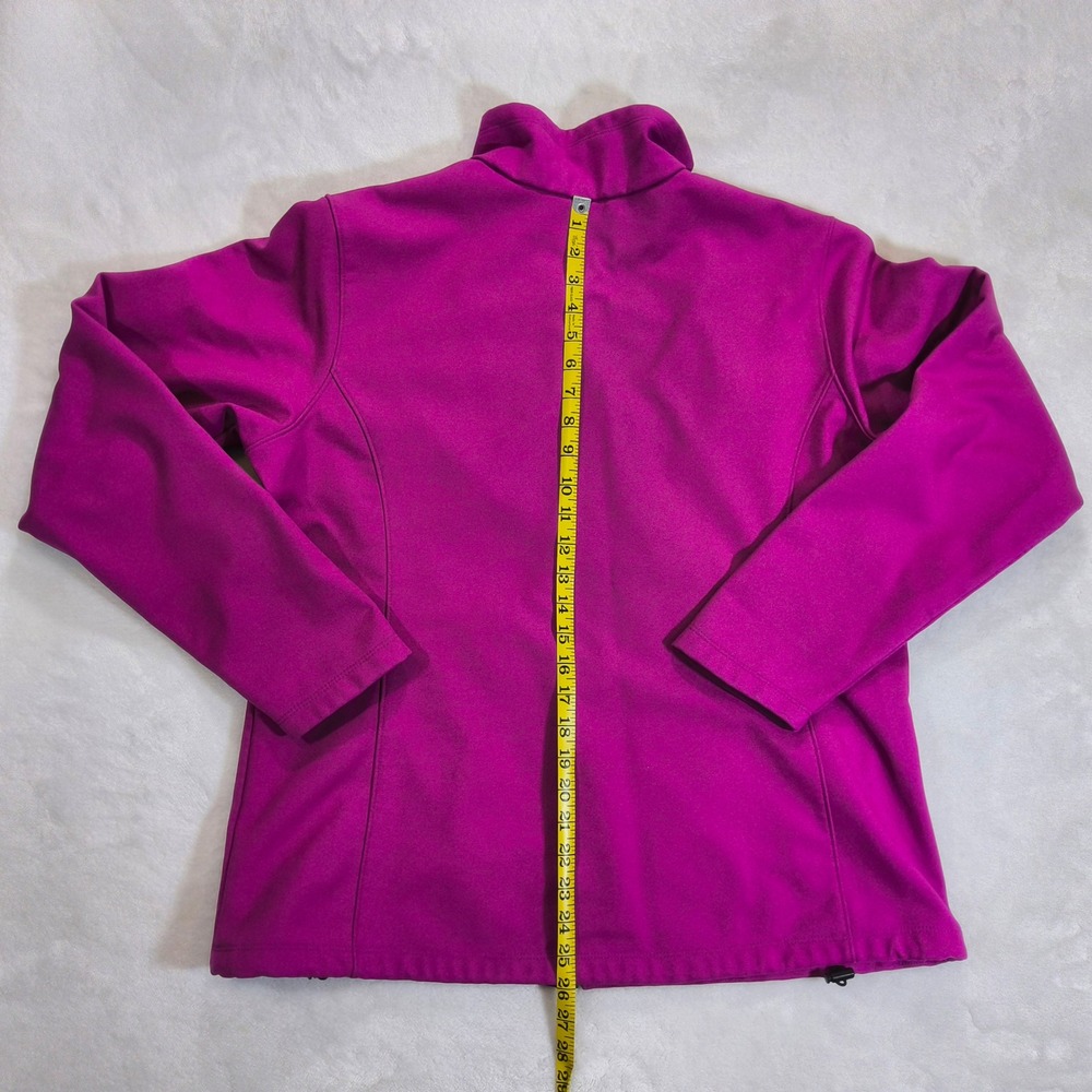 Columbia Softshell Jacket Women XL Pink Breast Cancer Awareness Full Zip Fleece - Picture 6 of 9